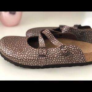 New Birkis  by ( Birkenstock ) slip ons / clogs